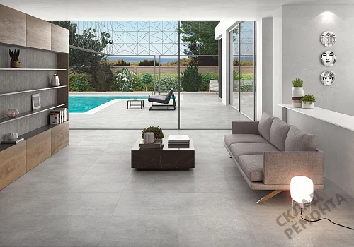 Фото Керамогранит матовый Steppe Ceramics Concrete Grey серый 600*600*9 – купить в Балаково: цена, описание, фото. Интернет-магазин 2