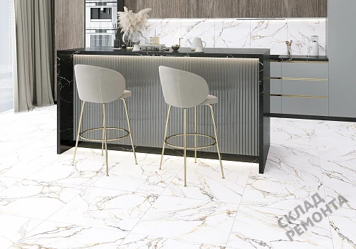 Фото Керамогранит матовый Alma Ceramica Тренди GFU04TRD04R белый 600*600*9 – купить в Балаково: цена, описание, фото. Интернет-магазин 2