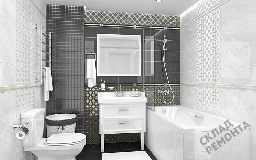 Фото Бордюр Laparet Royal AD\B484\60045 черный 63*600 – купить в Балаково: цена, описание, фото. Интернет-магазин 2