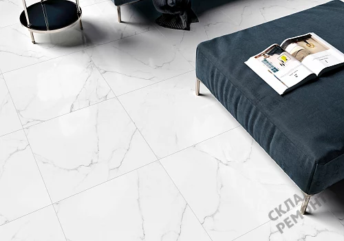 Фото Керамогранит матовый Alma Ceramica Каррара GFU04CRR00R светло-серый 600*600*9 – купить в Балаково: цена, описание, фото. Интернет-магазин 3