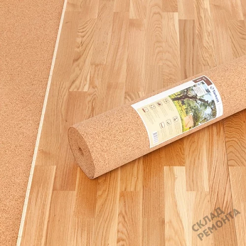 Фото Подложка рулонная Amorim пробковая, GO4CORK NATURE 2-5 мм под ламинат и паркет бежевая – купить в Балаково: цена, описание, фото. Интернет-магазин 6