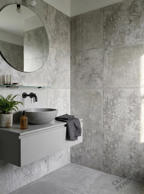 Фото Керамогранит матовый Alma Ceramica Тотем GFU6060TTM27R серый 600*600*9 – купить в Балаково: цена, описание, фото. Интернет-магазин 1