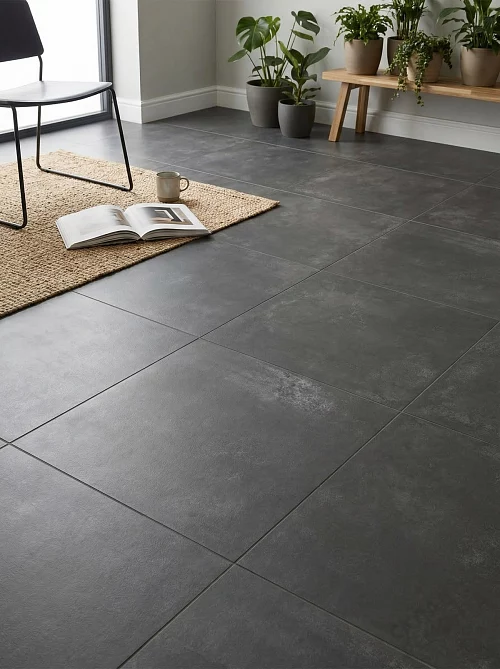 Фото Керамогранит матовый Alma Ceramica Тотем GFU6060TTM20R черный 600*600*9 – купить в Балаково: цена, описание, фото. Интернет-магазин 1